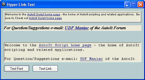 Example GUI using Gary's UDF.