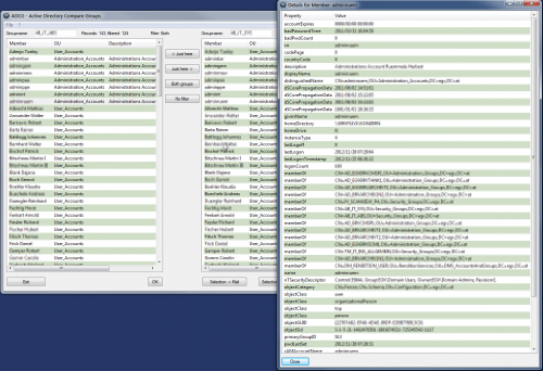 ADCG - Active Directory Compare Groups