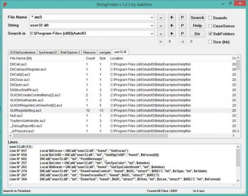 More information about "StringFinder"