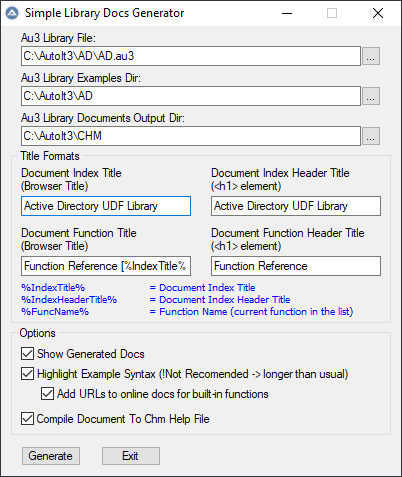 More information about "Simple Library Docs Generator"