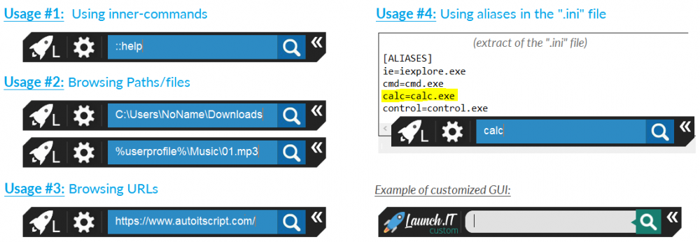 Launch.IT Usage & Customized GUI example