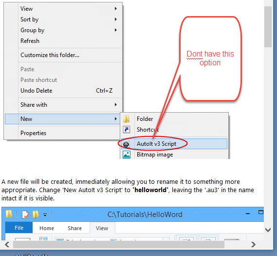 autoit system tray right click