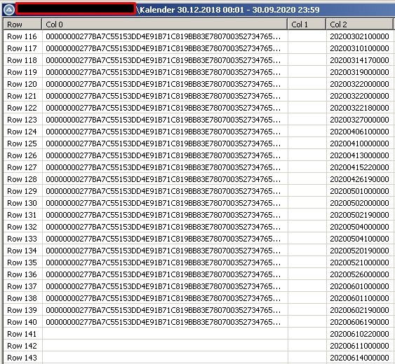 EntryID and object missing