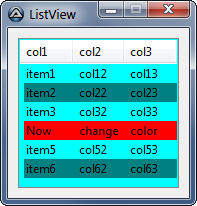 Alternate ListView item lines.